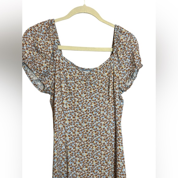 Idyllwind Beth Ditsy Print Puff Sleeve Midi Dress Size S Western Cowgirl Floral - Picture 4 of 11